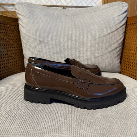 Reformation Agathea Chunky Loafer Espresso Leather - Picture 3 of 10